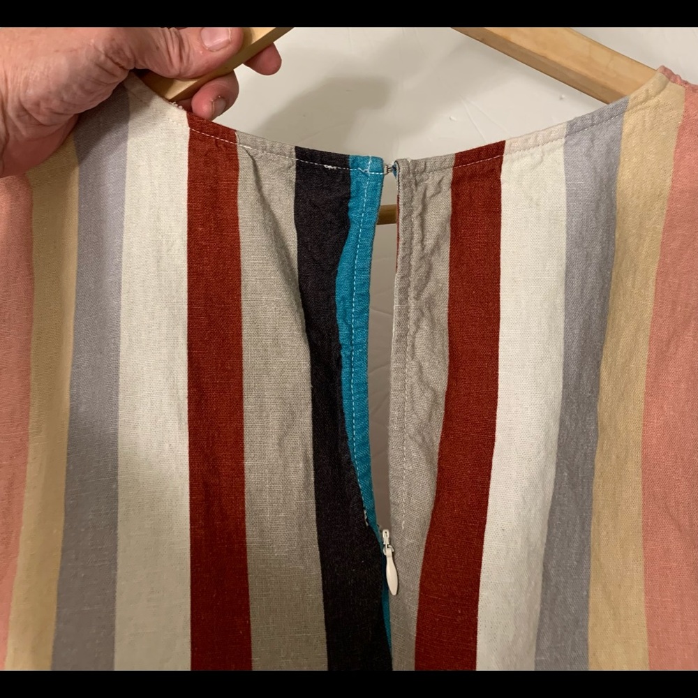 Lush Multi Colored Striped Romper Large - Picture 2 of 6